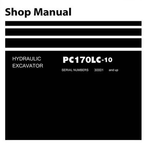 Komatsu  Hydraulic Excavator PC170LC-10 Workshop Service Manual