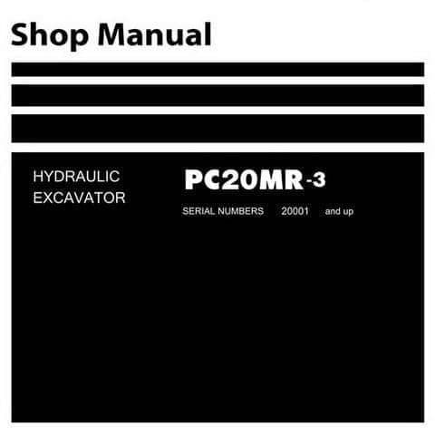Komatsu  Hydraulic Excavator PC20MR-3  Workshop Service Manual