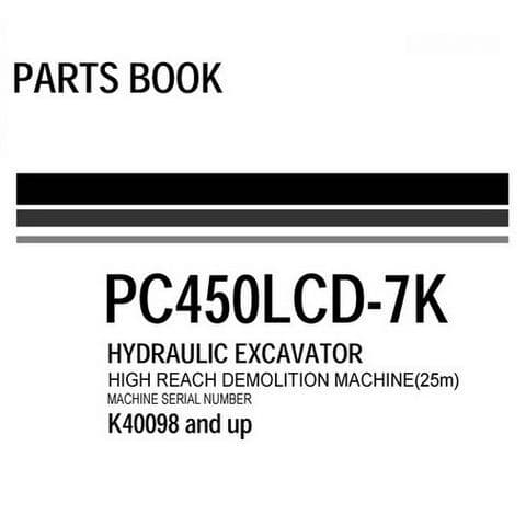 Komatsu Hydraulic Excavator PC450LCD-7K Parts Manual