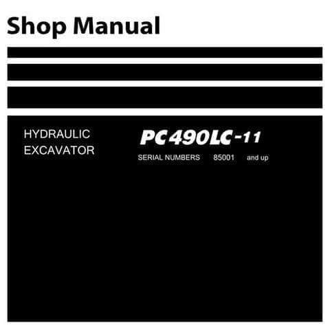 Komatsu Hydraulic Excavator PC490LC-11 Workshop Service Manual