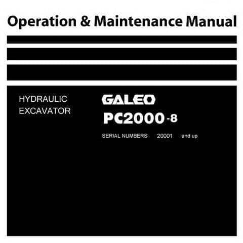 Komatsu  Hydraulic Excavator PPC2000-8 Operators Manual