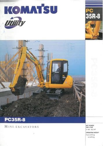 Komatsu Mini-Excavator PC35R-8 Brochure -