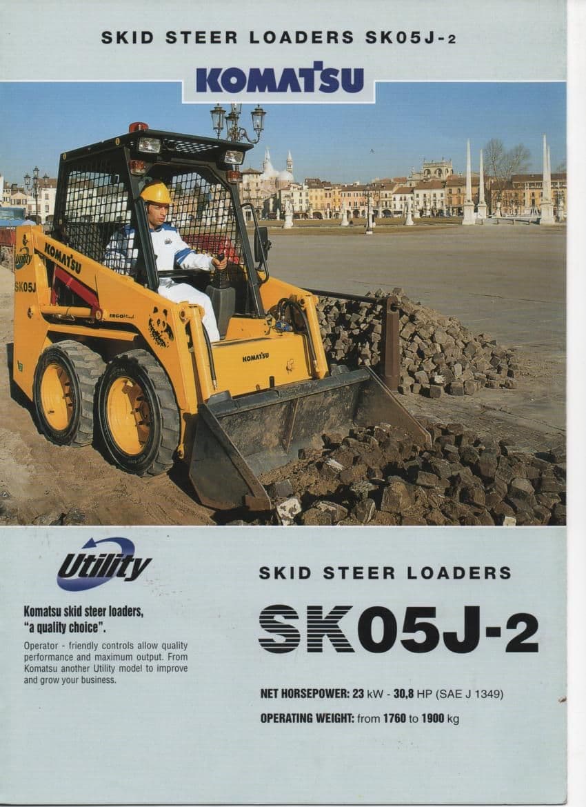 Komatsu Skid Steer Loaders SK05J 2 Brochure