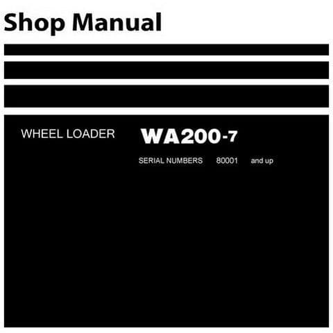 Komatsu Wheel Loader WA200-7 Workshop Service Manual
