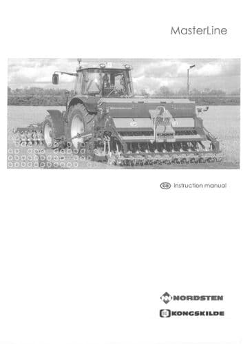 Kongskilde Cultivator MasterLine Operators Manual