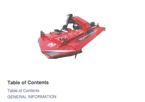 Kongskilde Disc Mower GXS2805P & GXF3205P Operators Manual
