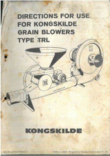 Kongskilde Grain Blower TRL Operators Manual