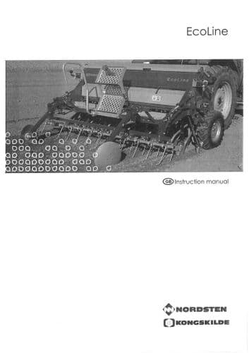 Kongskilde Seed Drill EcoLine 250 & 300 Operators Manual