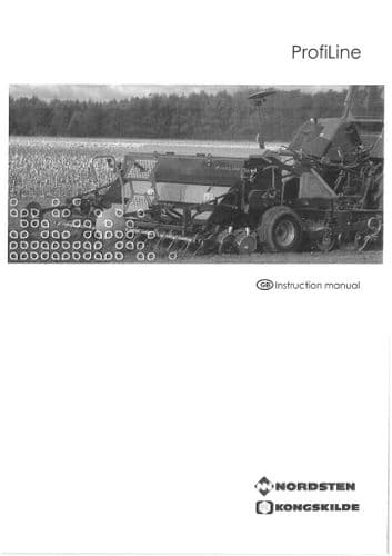 Kongskilde Seed Drill Profiline 300 400 450 Operators Manual