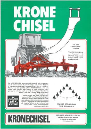 Krone Chisel Plough Brochure