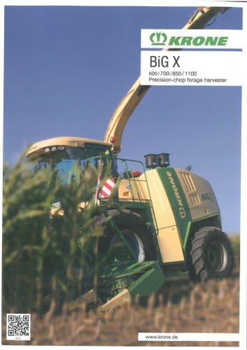 Krone Forager BiG X 600 700 850 1100 Brochure - Forage Harvester
