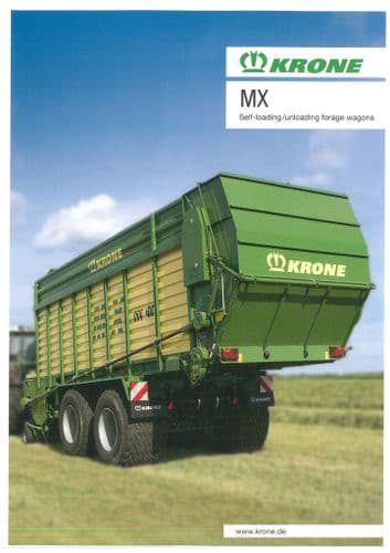 Krone MX Self Loading/Unloading Forage Wagons Brochure