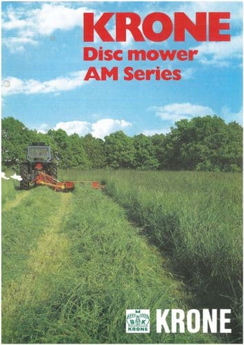 Krone Rear Mounted Disc Mower AM Series - AM203S AM243S AM283S AM323S Brochure