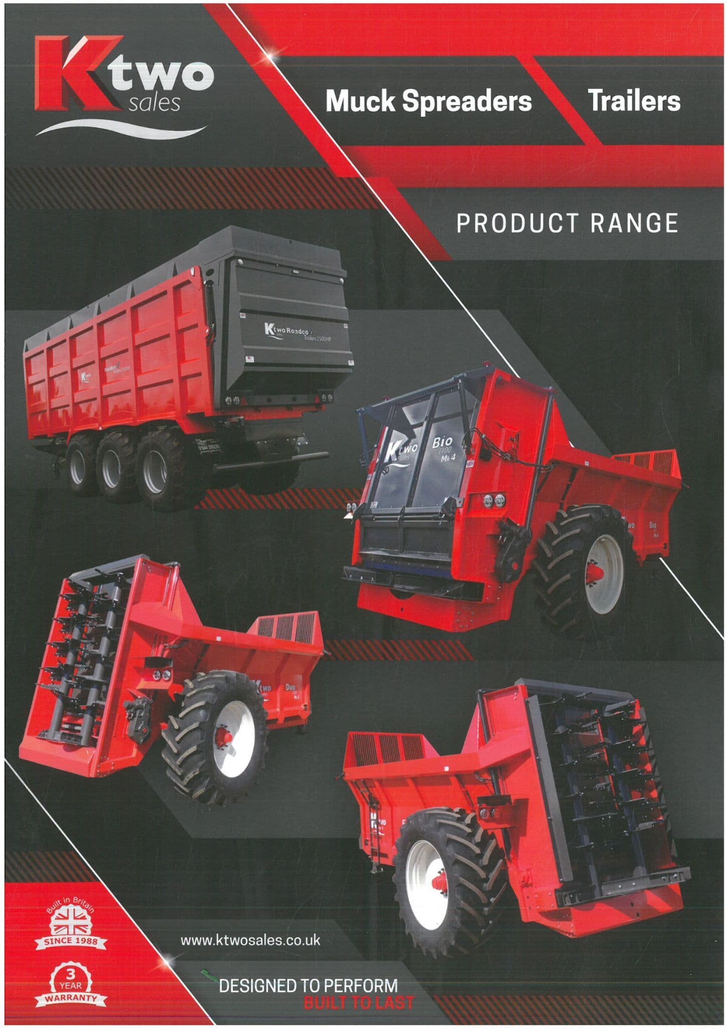 Ktwo Ktwo Muck Spreaders Trailers Product Range Brochure