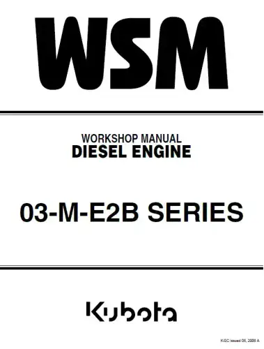 Kubota Diesel Engine 03-M-E2B Service Workshop Manual