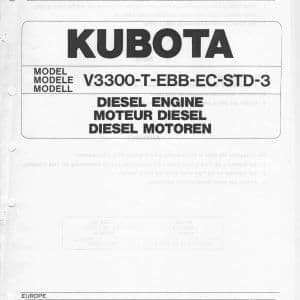 Kubota Diesel Engine V3300-T-EBB-EC-STD-3 Parts Manual