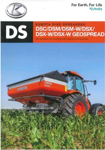 Kubota Disc Spreader DSC DSM DSM-W DSX DSX-W Geospread Brochure Brochure