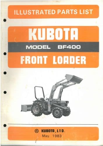 Kubota Tractor Front Loader BF400 Parts Manual - ORIGINAL