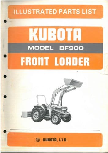 Kubota Tractor Front Loader BF900 Parts Manual