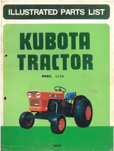 Kubota Tractor L175 Parts Manual