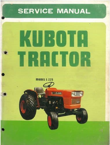 Kubota Tractor L225  Workshop Service  Manual