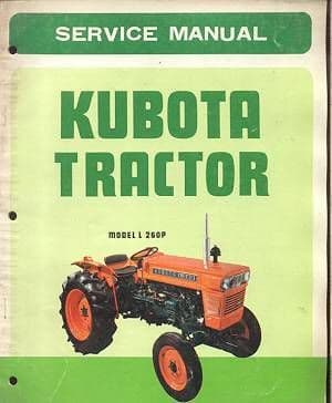 Kubota Tractor L260P Service Workshop Manual
