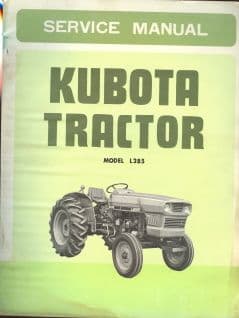 Kubota Tractor L285 Service Workshop Manual