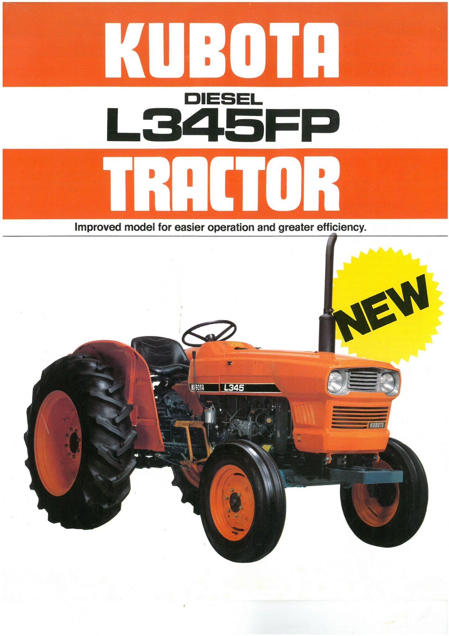 Kubota Tractor L345FP Brochure - L 345 L345 FP