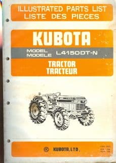 Kubota Tractor L4150DT-N Parts Manual