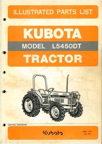 Kubota Tractor L5450DT Parts Manual