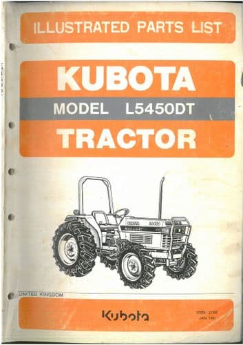 Kubota Tractor L5450DT Parts Manual - ORIGINAL