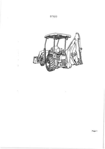 Kubota Tractor Loader Backhoe BT820 Parts Manual BT 820