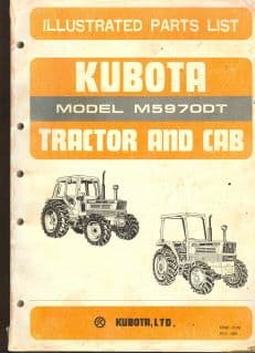 Kubota Tractor M5970DT Parts Manual