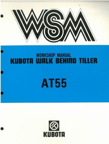 Kubota Walk Behind Tiller AT55 Workshop Service Repair Manual AT 55