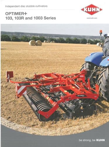 Kuhn Cultivator 103, 103R, 1003 Series Brochure