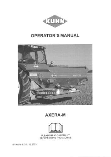 Kuhn Fertiliser Spreader Axera-M Operators Manual