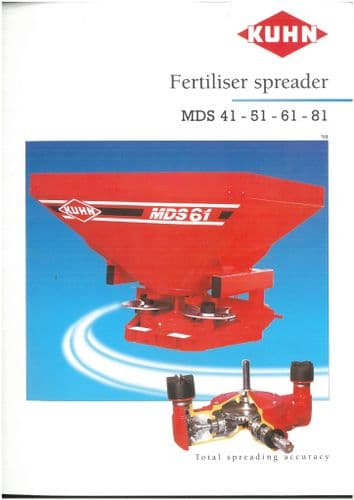 Kuhn Fertiliser Spreader MDS 41 51 61 81 Brochure
