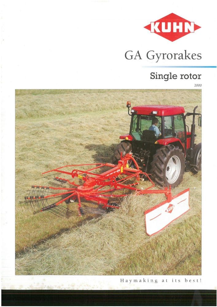 Kuhn GA Gyrorakes Single Rotor Brochure
