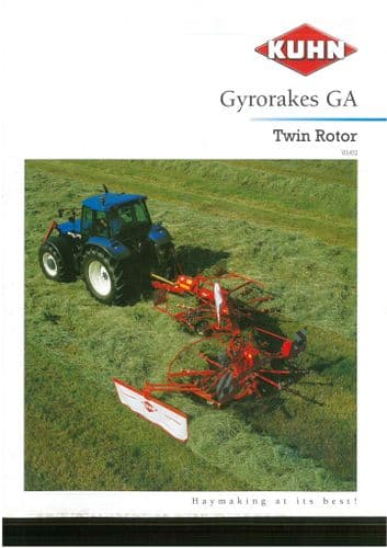 Kuhn GA Gyrorakes (Twin Rotor) Brochure