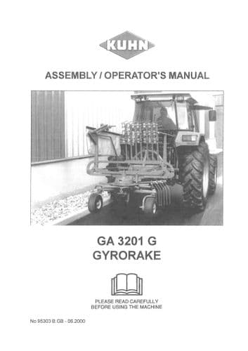 Kuhn Gyrorake GA3201G GA3201 G Operators Manual