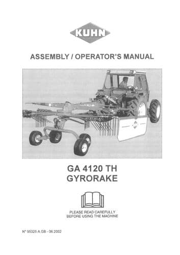 Kuhn Gyrorake GA4120 TH , GA4120TH, Operators Manual