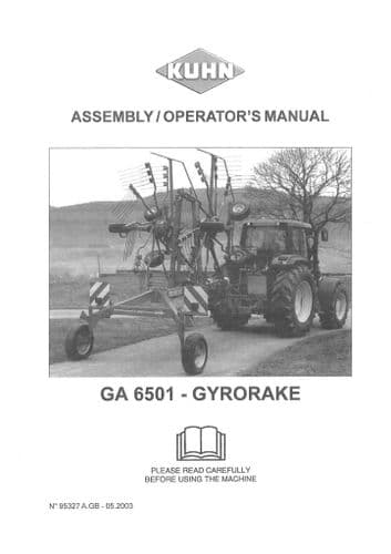 Kuhn Gyrorake GA6501 Operators Manual