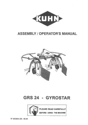 Kuhn Gyrostar GRS 24 Operators Manual - GRS24