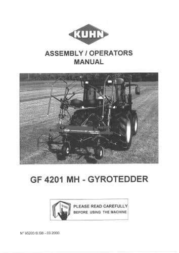 Kuhn Gyrotedder GF4201 MH Operators Manual