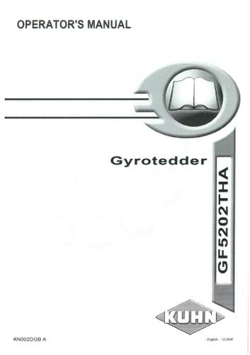 Kuhn Gyrotedder GF5202THA Operators Manual