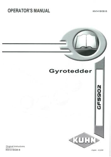 Kuhn Gyrotedder GF5902 Operators Manual