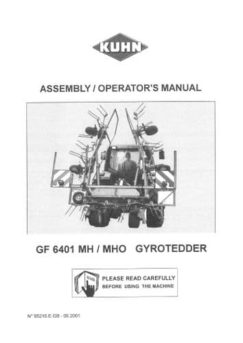 Kuhn Gyrotedder GF6401 MH MHO Operators Manual