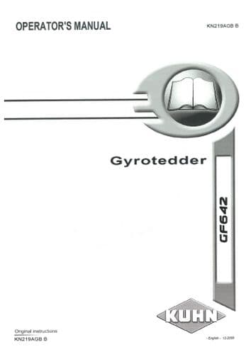 Kuhn Gyrotedder GF642 Operators Manual