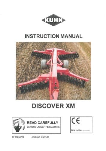 Kuhn Harrows Discover XM Operators Manual