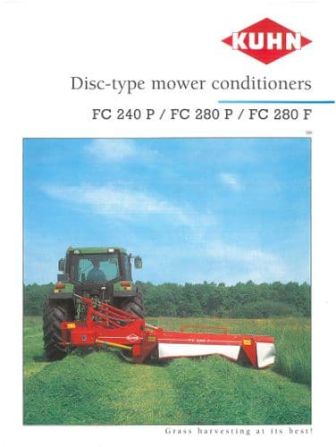 Kuhn Mower Conditioner FC240P FC280P & FC280F Brochure